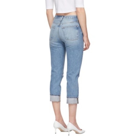 FRAME Le Pegged Jean High Rise Straight Leg Jean Gladys Wash NWT - Picture 3 of 9